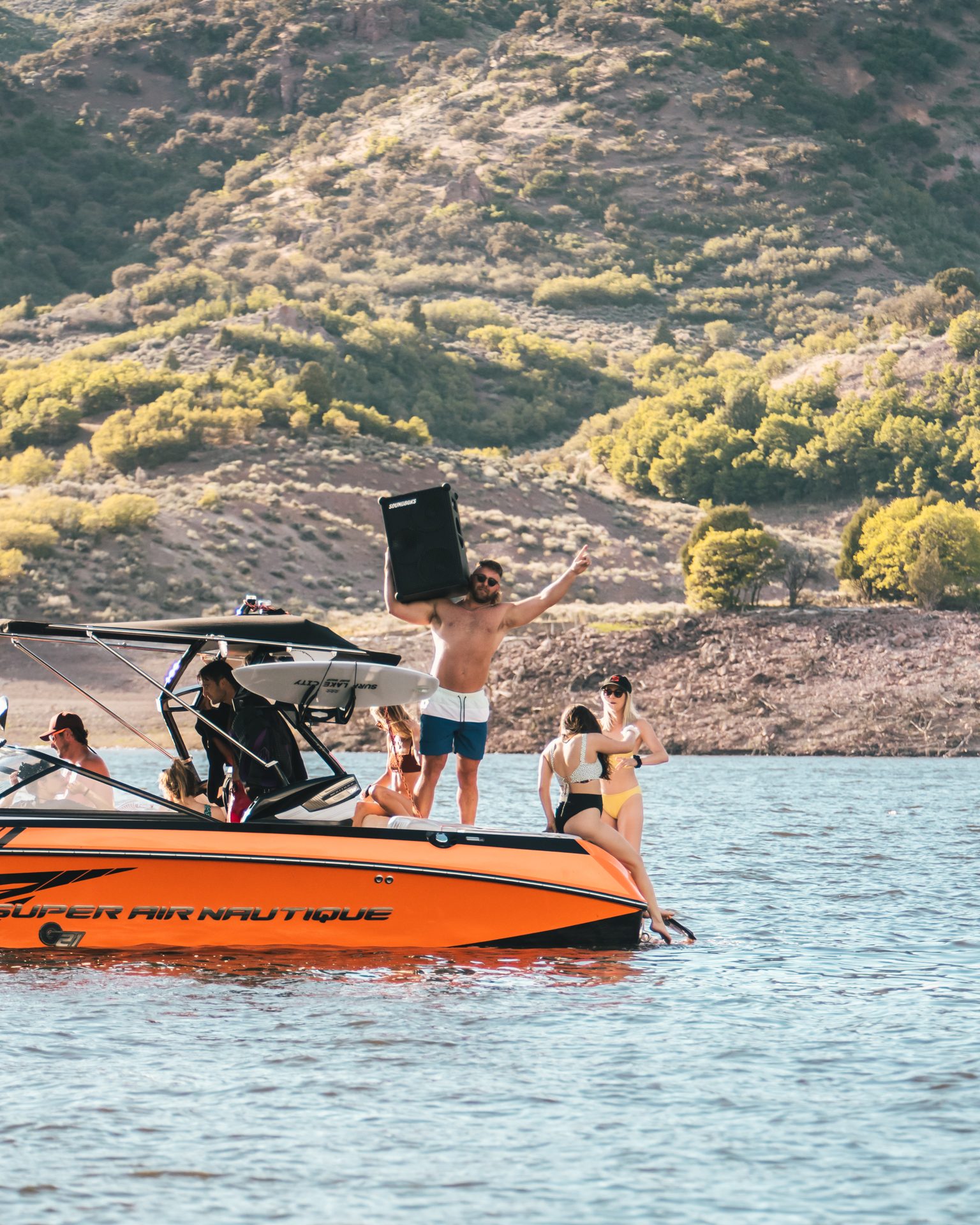 Soundboks crew at Lake Powell
